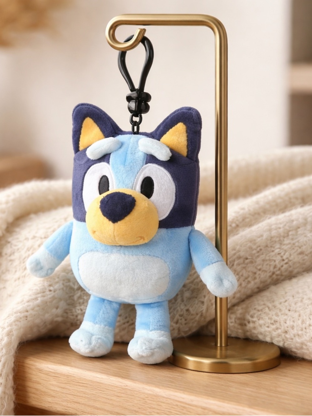 Bluey plush bag clip keychain